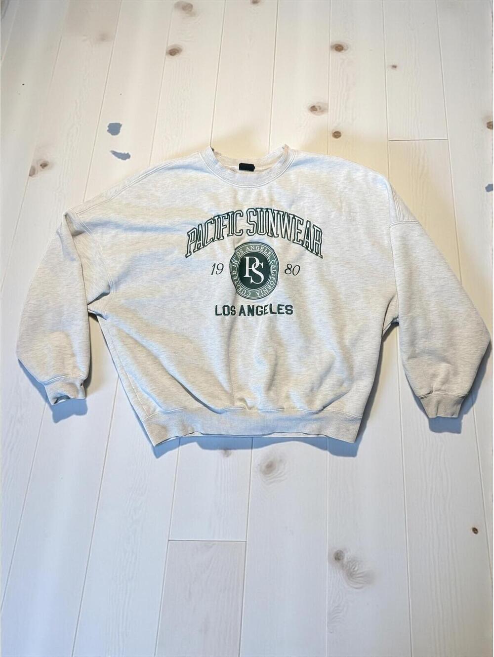 Vintage Pacific Sunwear Gray Crewneck Sweatshirt - Los Angeles 1980